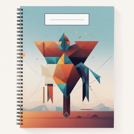 Moderne geometrische architectuur Unieke kunst Notitieboek (Voorkant)
