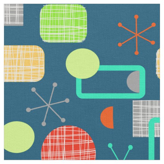 Moderne geometrische atoomstoot uit de middelste e stof (Close Up)