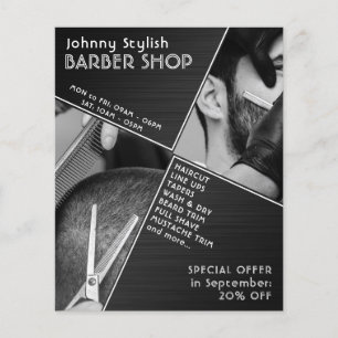 Moderne geometrische barber flyer