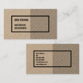 Moderne geometrische beroepsbeoefenaar visitekaartje (Voorkant / Achterkant)