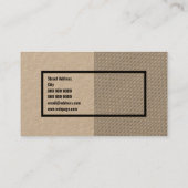 Moderne geometrische beroepsbeoefenaar visitekaartje (Achterkant)