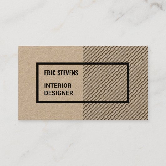 Moderne geometrische beroepsbeoefenaar visitekaartje (Voorkant)