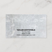 Moderne geometrische betonverbinding Visitekaartje (Achterkant)