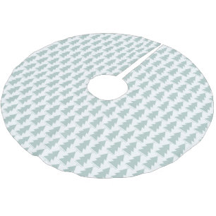 Moderne geometrische blauwe kerstboomafbeelding kerstboom rok