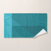 Moderne geometrische Blauwgroen kleurenontwerp_Abs Bad Handdoek (Handdoek)
