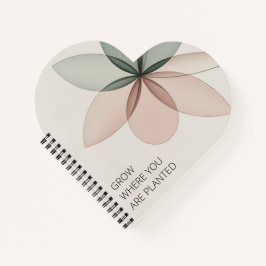 Moderne Geometrische Bloem Cover Art Notitieboek