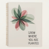 Moderne Geometrische Bloem Cover Art Planner (Voorkant)