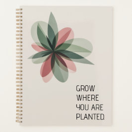 Moderne Geometrische Bloem Cover Art Planner
