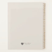 Moderne Geometrische Bloem Cover Art Planner (Achterkant)
