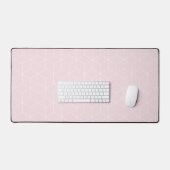 Moderne Geometrische blokjes Blush Pink Bureaumat (Keyboard & Muis)