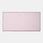 Moderne Geometrische blokjes Blush Pink Bureaumat (Voorkant)