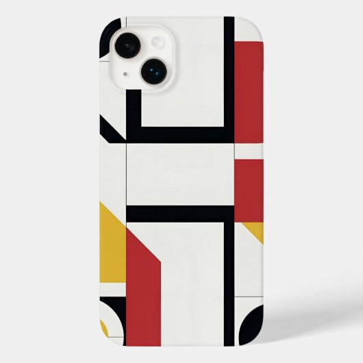 Moderne geometrische blokken vet Case-Mate iPhone case (Achterkant)