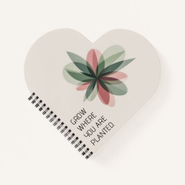 Moderne Geometrische Bloom Cover Art Notitieboek