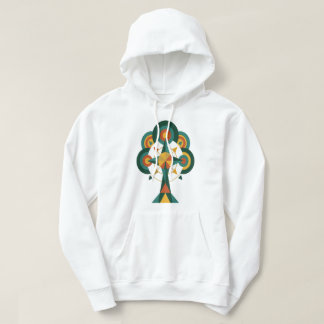 Moderne Geometrische Boom des Levens Mandala Kunst Hoodie