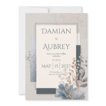 Moderne geometrische botanische bruiloft