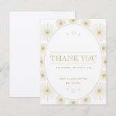 Moderne geometrische burst Hartelijk dank Bedankkaart (Voorkant / Achterkant)