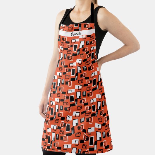 Moderne geometrische busteutreerpatroon met middel schort (Insitu)