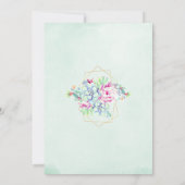 Moderne Geometrische Cactus Succulent Foliage Brui Kaart (Achterkant)