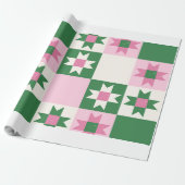 Moderne geometrische cadeauverpakkings papier - Ro (Uitgerold)