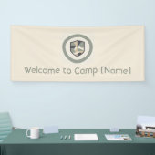 Moderne Geometrische Camo Militair Spandoek (Beurs)