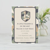 Moderne Geometrische Camouflage Militaire Kaart (Staand voorkant)