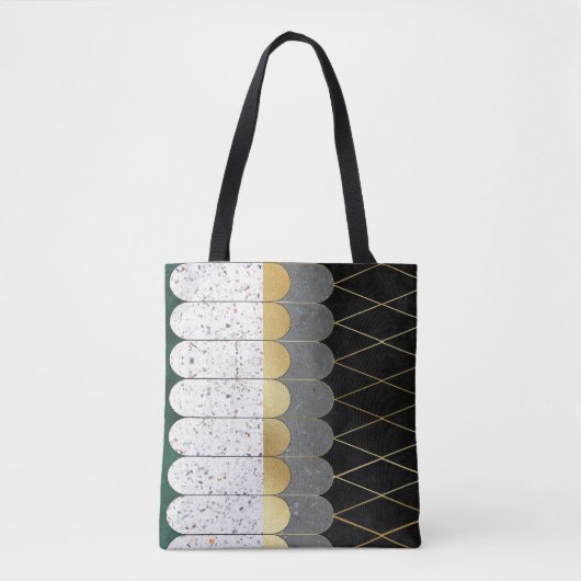 moderne geometrische Canvas tas (Voorkant)
