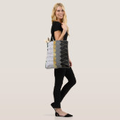moderne geometrische Canvas tas (Op model)