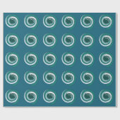 moderne geometrische cirkel cadeaupapier (Vlak)