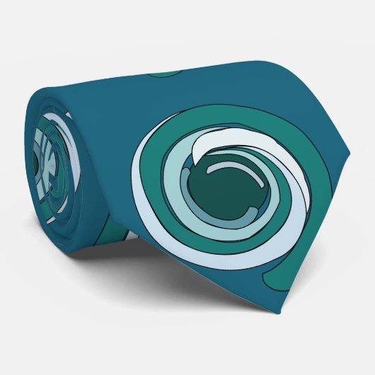 moderne geometrische cirkel stropdas (Opgerold)