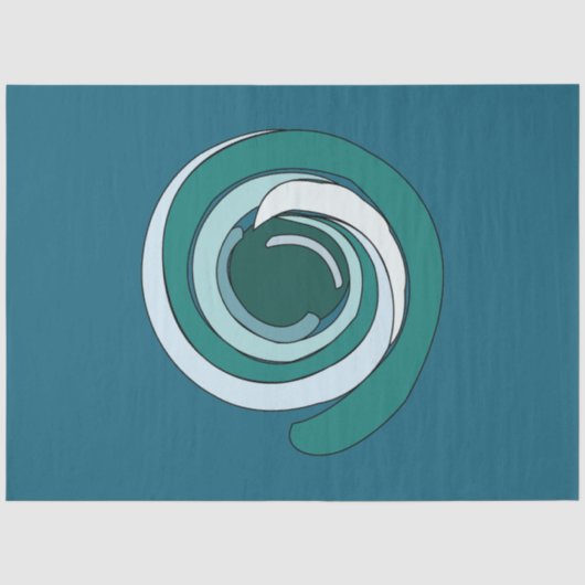 moderne geometrische cirkel tissuepapier (Voorkant)