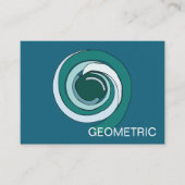 moderne geometrische cirkel visitekaartje (Voorkant)