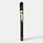 Moderne geometrische cirkels in goud en zilver Case-Mate iPhone case (Achterkant / Links)