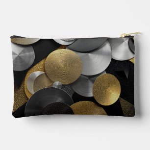 Moderne geometrische cirkels in goud en zilver etui
