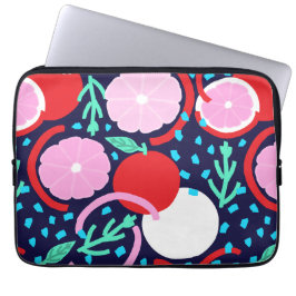 Moderne geometrische citrusvruchten nachmarkt laptop sleeve