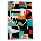 Moderne geometrische collage medium cadeauzakje (Voorkant)