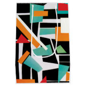 Moderne geometrische collage medium cadeauzakje (Achterkant)