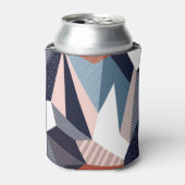 Moderne geometrische collage, naadloos patroon. blikjeskoeler (Blikje Voorkant)