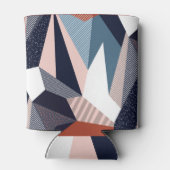 Moderne geometrische collage, naadloos patroon. blikjeskoeler (Achterkant)