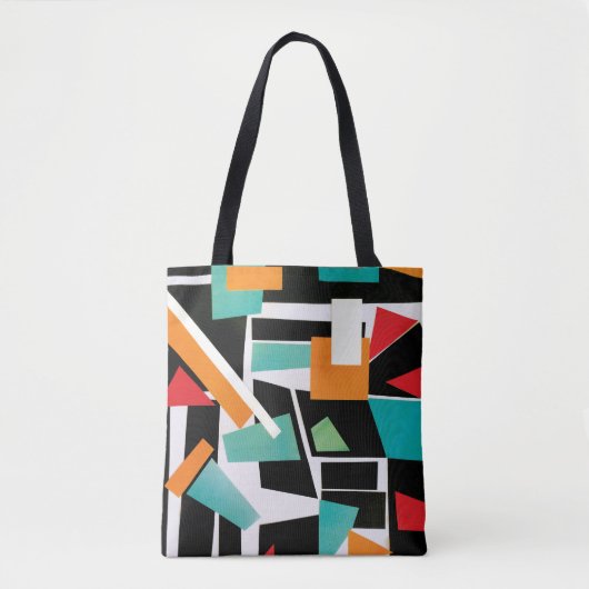 Moderne geometrische collage tote bag (Voorkant)