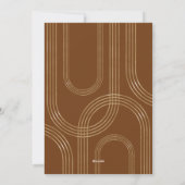 Moderne geometrische concentric Golden Arches 2 fo Feestdagenkaart (Achterkant)