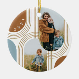 Moderne geometrische concentric Golden Arches 2 fo Keramisch Ornament