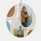 Moderne geometrische concentric Golden Arches 2 fo Keramisch Ornament (Links)