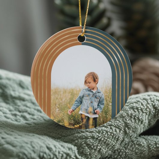 Moderne geometrische concentric Golden Arches 3 Fo Keramisch Ornament