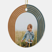 Moderne geometrische concentric Golden Arches 3 Fo Keramisch Ornament (Links)