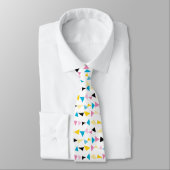 Moderne geometrische confetti patroon stropdas (Gebonden)