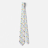 Moderne geometrische confetti patroon stropdas (Voorkant)