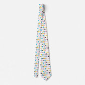 Moderne geometrische confetti patroon stropdas (Achterkant)