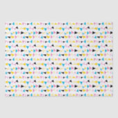 Moderne geometrische confetti-patroon tissuepapier (Voorkant)