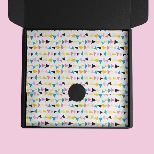 Moderne geometrische confetti-patroon tissuepapier