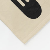 Moderne Geometrische Crème Zwart Rood Aangepaste N Fleece Deken (Hoek)